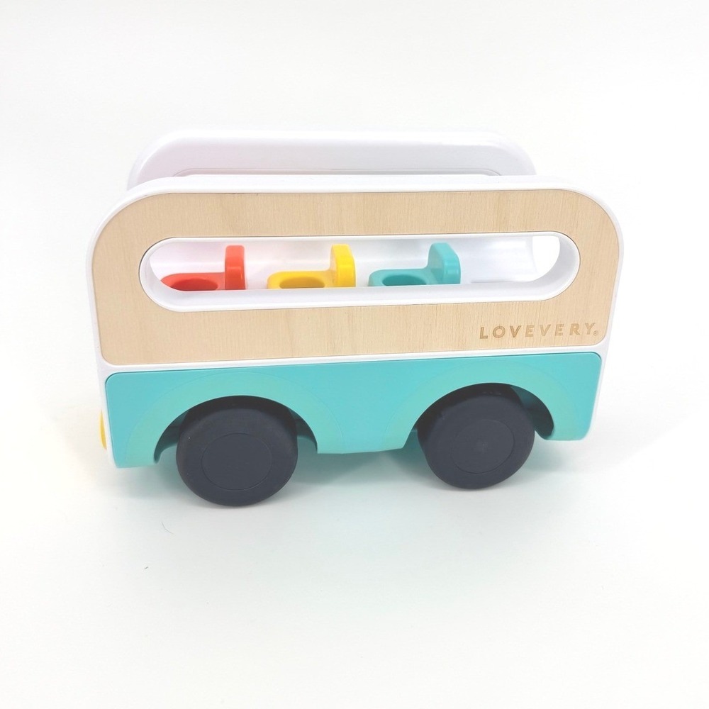 Lovevery Wheel Around Town Bus Realist Play NO Peg People